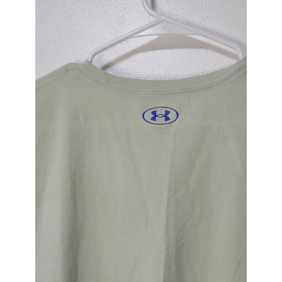 Under Armour Freedom Shirt Womens Large Green Short Sleeve Active Top T-shirt - Picture 3 of 5